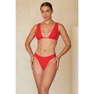 Monday Swimwear Red Bikini Top